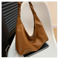 Bolso De Hombro Grande Y De Gran Capacidad Vintage 2025 Para Mujeres Bolso Cruzado De Moda Y Sencillo Con Una Corredera En Colores Negro Rojo Vino Plata Marrón Y Blanco - details 10