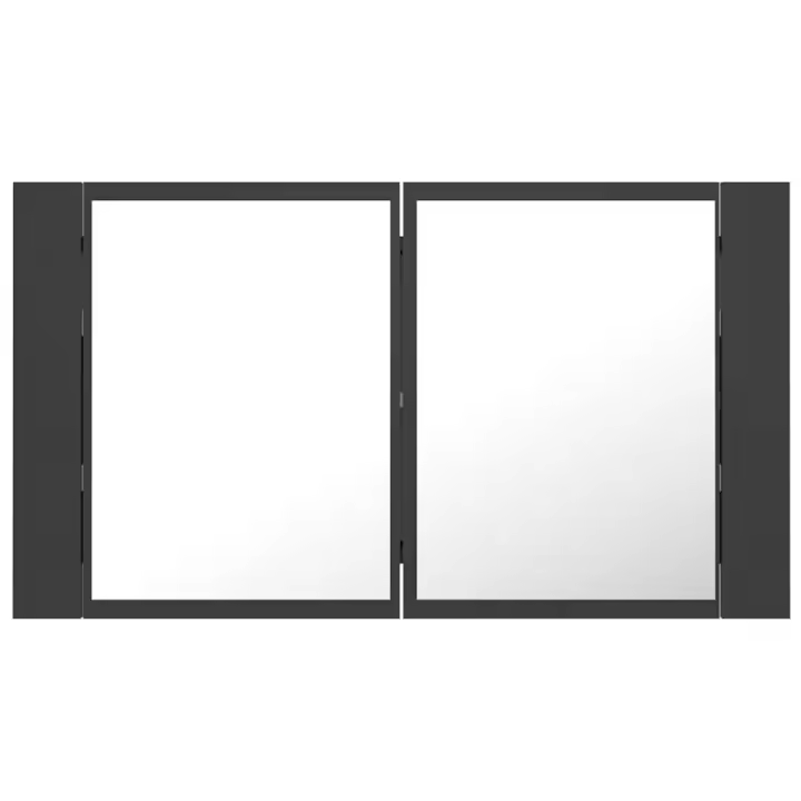 VidaXL Armario de baño con espejo Rieti con luz LED 45x80x12 cm - 1