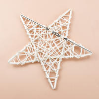 Corona De Flores Artificiales En Forma De Estrella De Rattan Para Decoración Navideña Hechas a Mano Material De Paja Tamaño 10/15/20cm Para Puerta Hogar Boda - details 17