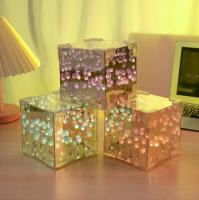 Lámpara De Espejo En Forma De Tulipán DIY Luz Nocturna De Mesa Para Dormitorio Artesanía De Flores Simulación Regalo De Cumpleaños - details 13