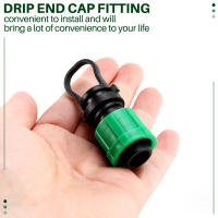 Tapón de tapa de tubo de riego por goteo, accesorio de tapa final Universal de 1/2 pulgadas, para sistema de aspersor de tubo con cinta de goteo de 16mm - details 2
