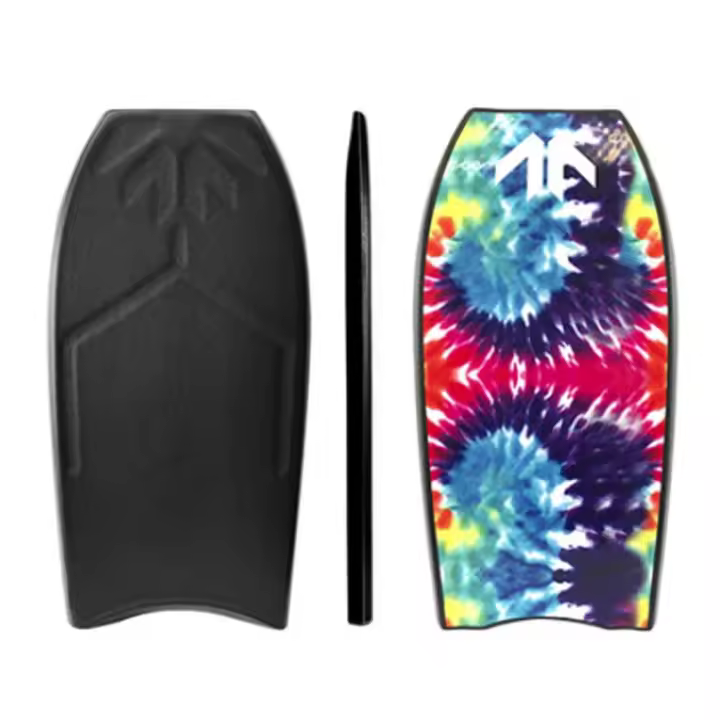 Bodyboard Deck Found Boards Crooked PP Black Tye Dye 42 - 1