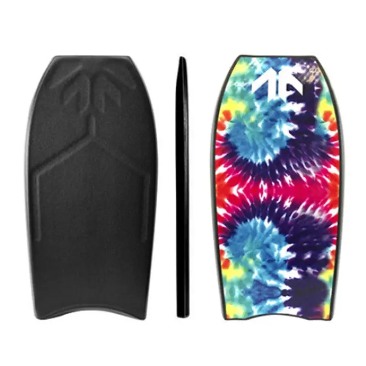 Bodyboard Deck Found Boards Crooked PP Black Tye Dye 42 - 1