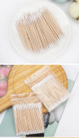 300/500pcs Algodón Swabs Doble Cabeza Con Palitos De Madera Médicos Para Nariz Y Oídos Limpiador Microbush Herramienta De Belleza Para Maquillaje - details 8