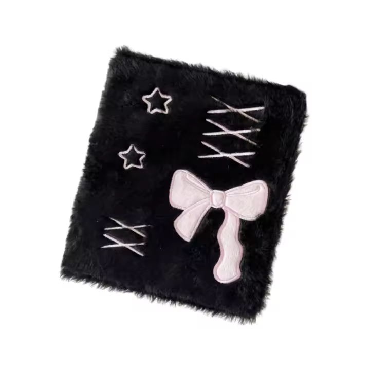 Cubierta De Álbum De Fotos Estilo Coreano A6 Con Lazo De Peluche Protector De Cartas De Colección De Idols Kpop Estuche Para Escuela Y Material De Oficina - 1