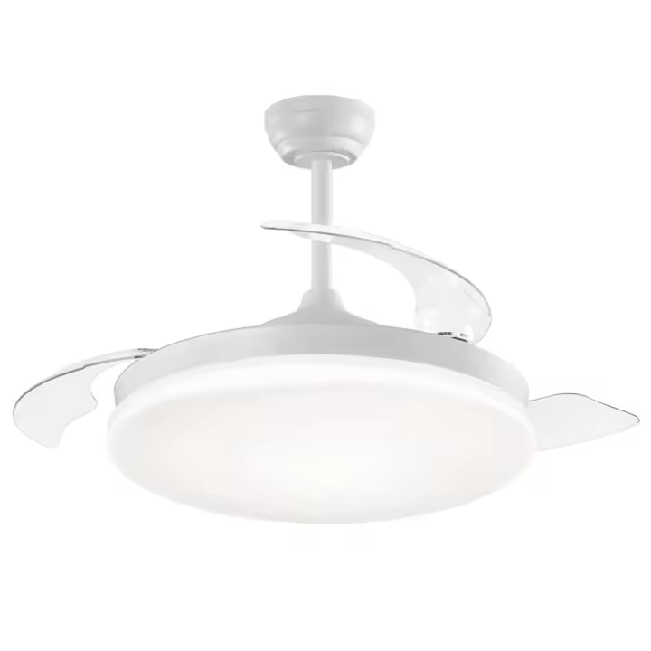 LEDSTOREPLUS Ventilador de Techo LED Blanco DC Ø100cm Ultra Silencioso con Mando a Distancia y Palas Retráctiles Verano / Invierno - 1