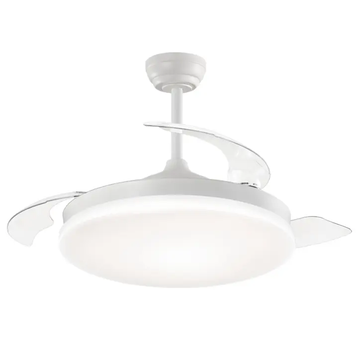 LEDSTOREPLUS Ventilador de Techo LED Blanco DC Ø100cm Ultra Silencioso con Mando a Distancia y Palas Retráctiles Verano / Invierno - 1