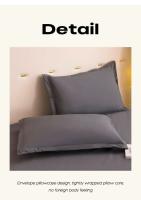Protector De Sábanas Impermeable Y Seguro Funda Para Colchón Transpirable Y Cómoda De Color Sólido Lavable En Máquina Para Adultos - details 12