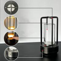 Lámpara De Mesa Recargable 2000mAh Luz Nocturna Táctil USB Para Exterior Y Interior Hogar Luz De Ambiente Para Camping - details 10