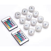 Luz Submarina LED De 3 Colores RGB IP68 Impermeable Para Piscina Y Pila Vaso Accesorios De Jardín Luz Submersible Exterior 16 Colores - details 0