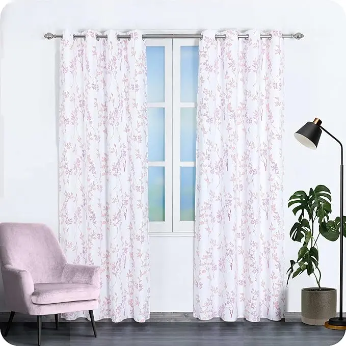 TODOBIEN STORE - Cortina Salón Dormitorio Estampado - Cortina Estampado con Ojales Estampado para Salón Dormitorio 140x260cm - 1