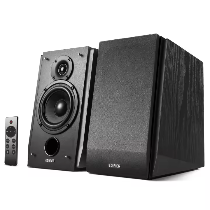 Edifier R1855DB Sistema de Altavoces con Bluetooth, 60 W, RMS 16Wx2 + 19Wx2, Color Negro - 1
