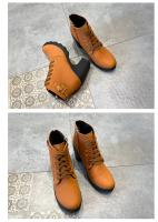 Botas De Tacón Alto Para Mujer Primavera Invierno Calidad Superior Con Cordones Moda Europea Zapatos De Mujer PU Botas Con Plataforma Entrega Rápida - details 9