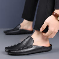 Zapatos Casuales De Verano Para Hombre YRZL Mocasines De Cuero Hechos a Mano Moda Driving Pantuflas De Conducción Slip on Loafers Para Exteriores - details 7