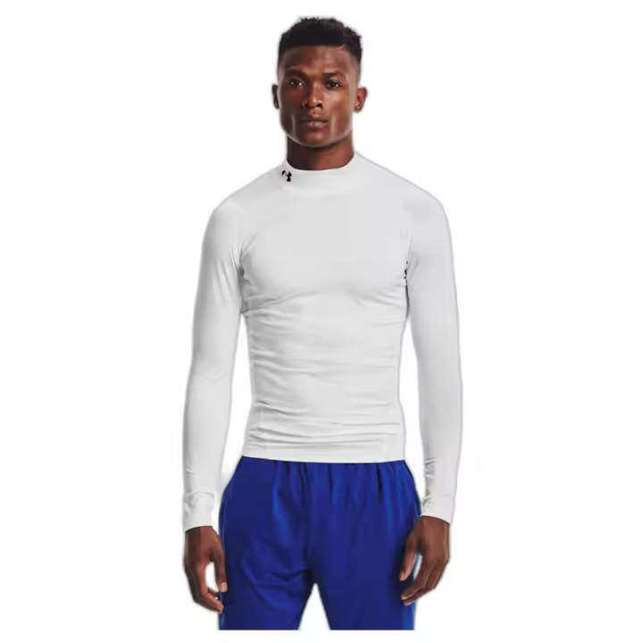 Camiseta de Manga Larga Under Armour Hg Armour Comp Mock para hombre en color blanco - 1