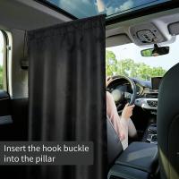 2PCS/set Cortina De Privacidad Para Coche Sunshade Universal Para Taxi Protección De Partición Interior Para Negocios - details 1