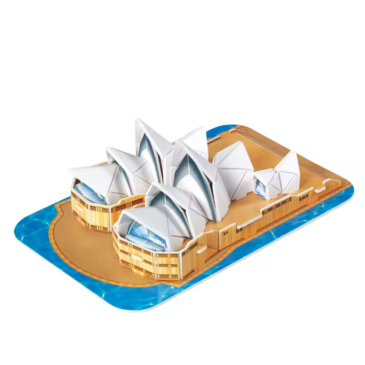 DAM. Puzle 3D de cartón de la Ópera de Sídney. 30 piezas. 19x13x6cm. - 1