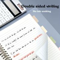 Cuaderno De Enseñanza Con Anillas De Metal Reemplazable A5/B5/A4 Para Estudiantes Y Oficina Con Divisores Hojas Sueltas Para Diario - details 4