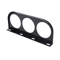 Soporte De Medidor Universal 52MM En Negro Para Coche Ajustable Para Agujeros Doble/Triple/Simple Con Diseño De Plata - details 0