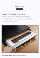 Bolsa De Computadora De Moda Para Reuniones Y Oficina Portátil De Tamaño A4 Con Cremallera Impermeable Y Multicapa KOBEST - details 1