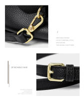 Bolso De Hombro Para Mujer De Lujo En Cuero Auténtico Bolso De Mano Diseñador De Alta Calidad Bolso Transversal Para Mujeres - details 1