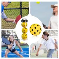 Bolas De Pickleball Silenciosas De Bajo Ruido Con Tapa Y 3 Piezas PU Suave Para Uso Interior Prácticas Para Principiantes Seniores Y Jugadores Jóvenes - details 3