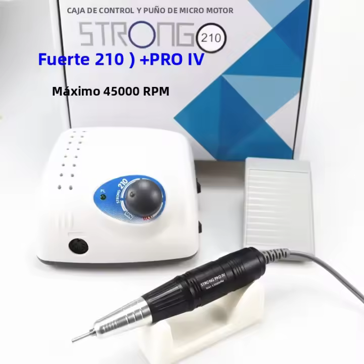 Nueva Máquina De Uñas Eléctrica 210 ProIV 65W 45000 RPM Con Corte Para Manicura Y Pulido De Uñas Conjunto De Herramientas De Acrylic - 1