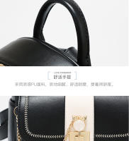 Mochila Bolso Para Mujer Con Cierre De Cremallera Y Decoración De Pompón Interior Bolsa De Día De Cuero Sintético - details 12