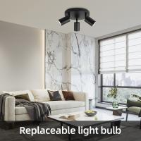 Lámpara Colgante LED Rotativa Multihead GU10 Para Techo Luz De Punto Para Sala De Estar Cocina Dormitorio Moderna Y Eficiente - details 8
