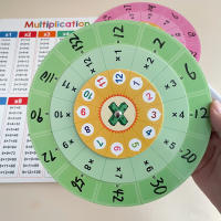 Tarjetas De Tabla De Multiplicación Montessori 1-12 Juego De Entrenamiento Con Giradiscos Para Auto-verificación Aides De Matemáticas Para Niños - details 6