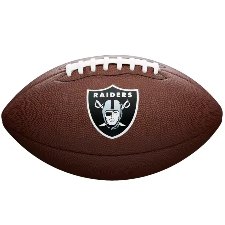 Wilson Balón De Fútbol Americano Nfl Team Logo Las Vegas Raiders Ball Wtf1748xblv - 1