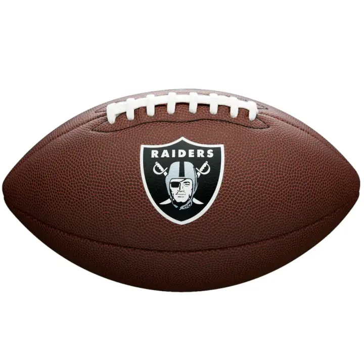 Wilson Balón De Fútbol Americano Nfl Team Logo Las Vegas Raiders Ball Wtf1748xblv - 1