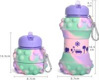 Botella de Agua para Niños, 550ml, Sin BPA, para Escuela, Viajes, Camping, Senderismo, Playa, Gimnasio - details 3