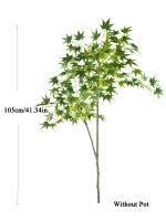 Árbol De Maple Artificial 70-140cm Hojas De Cola De Pollo De Seda Planta Japonesa Falsa Para Decoración De Jardín Y Habitaciones - details 15