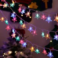 Luces De Estrella LED Para Navidad Y Bodas Decoración De Puerta Curtain Fairy Lamps Tamaño 1.5m/3m/6m/10m Piloto Incluido - details 5