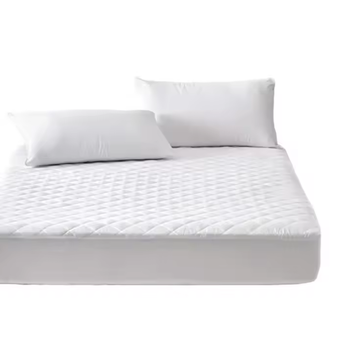 Protector De Colchón Acolchado Impermeable, Transpirable Y Antiácaros, Acolchado Basic Blanco Funda De Colchón de verano Cubierta De Cama Lavable Gruesa Protector De Colchón Resistente Al Agua 90/105/135/150Cm - 1