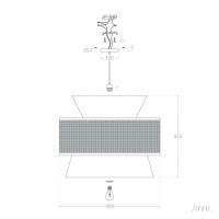 Ledkia Lámpara Colgante Tela Chulu - Diseño Elegante y Acabados de Calidad para Iluminación Versátil en Interiores - details 6