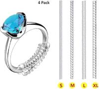 Ajustador de tamaño de anillo, clip protector de anillo, tensor invisible, transparente, para anillos sueltos, juego de 4 tamaños, paquete de 4 - details 0