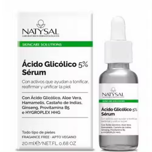 Natysal Ácido Glicólico 5% Serum 20Ml - Tonifica y Reafirma la Piel - 1