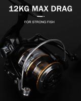 Carrete De Pesca De Mano Ambidextro Ultra Ligero Con Ratio De Engrosamiento 5.2:1 26LB Max Drag Spinning Para Agua Dulce Y Salada Con Carrete De Metal CNC - details 7