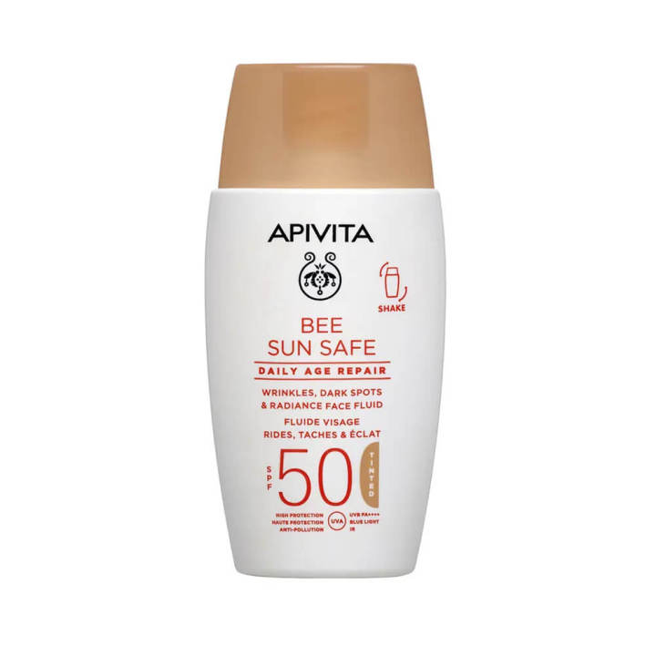 Apivita Bee Sun Safe Spf+50 Fluido Facial Con Color 50 ml — oferta en Miravia
