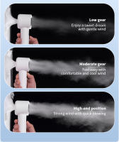 Ventilador de mano portátil para exteriores, potente dispositivo de 2024 velocidades con Pantalla Led, Batería recargable de 100 mAh, Personal, novedad de 3000 - details 14