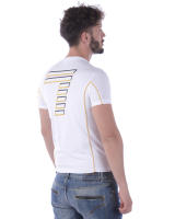 Emporio Armani EA7 Camiseta Algodón Hombre Blanco Gold 3ZPTA4PJL2Z 1100 - details 3