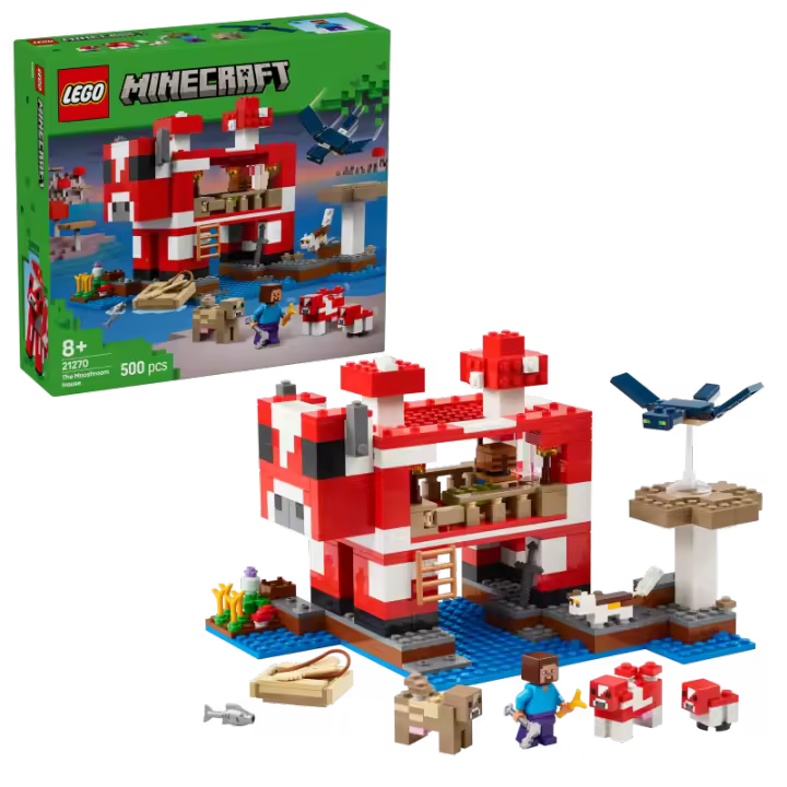 LEGO Minecraft 21270 La Casa-Champiñaca Contiene 500 piezas - Edad recomendada a partir de 8+ años 25L21270 - 1