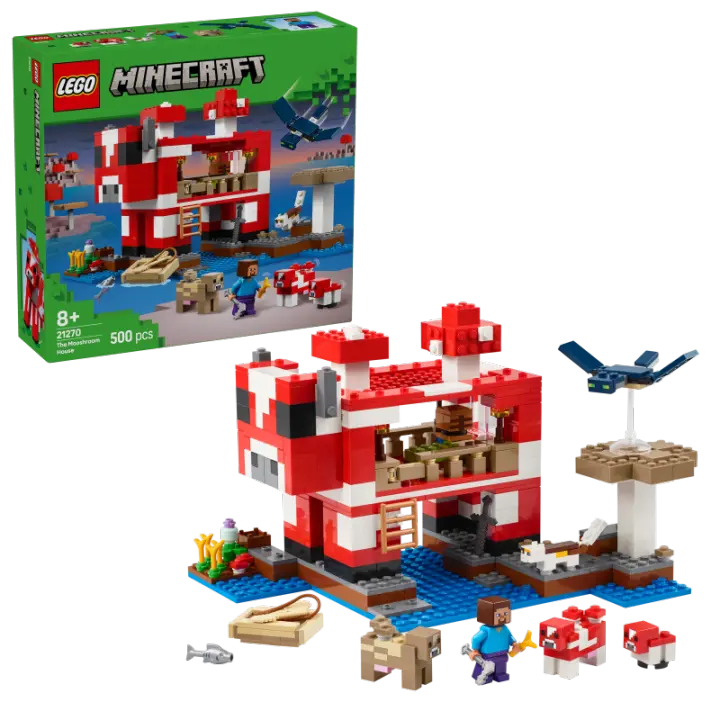 LEGO Minecraft 21270 La Casa-Champiñaca Contiene 500 piezas - Edad recomendada a partir de 8+ años 25L21270 - 1
