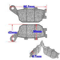 Frenos Delanteros Y Traseros Para Motocicleta Suzuki DL650 V-Strom 650 2004-2019 Piezas De Repuesto Directo De Aluminio Y Bronce - details 2