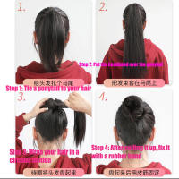 Bola De Enredado De Fibra Sintética Anillo De Pelo Natural Volumen Bajo Donut De Pelo Synthético Para Pelucas Tipo De Material: Fibra Resistente Al Calor - details 17