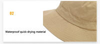 Gorro De Pescador Secado Rápido Para Hombres Y Mujeres Protección Anti-UV Al Aire Libre Gorro De Sol Plegable Impermeable Para Acampar - details 18