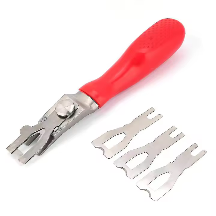 Pvc Vinilo Piso Soldadura Skiving Kit Piso Recorte Herramienta 3 cuchillas - 1
