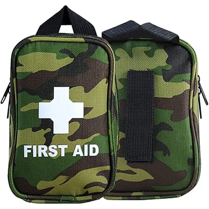 Botiquín de Primeros Auxilios, Survival Botiquín de Emergencia Compacto con Cinturón de Primeros Auxilios Edc Bolsa Pequeña para Casa Oficina Camping Senderismo Rescate - 1